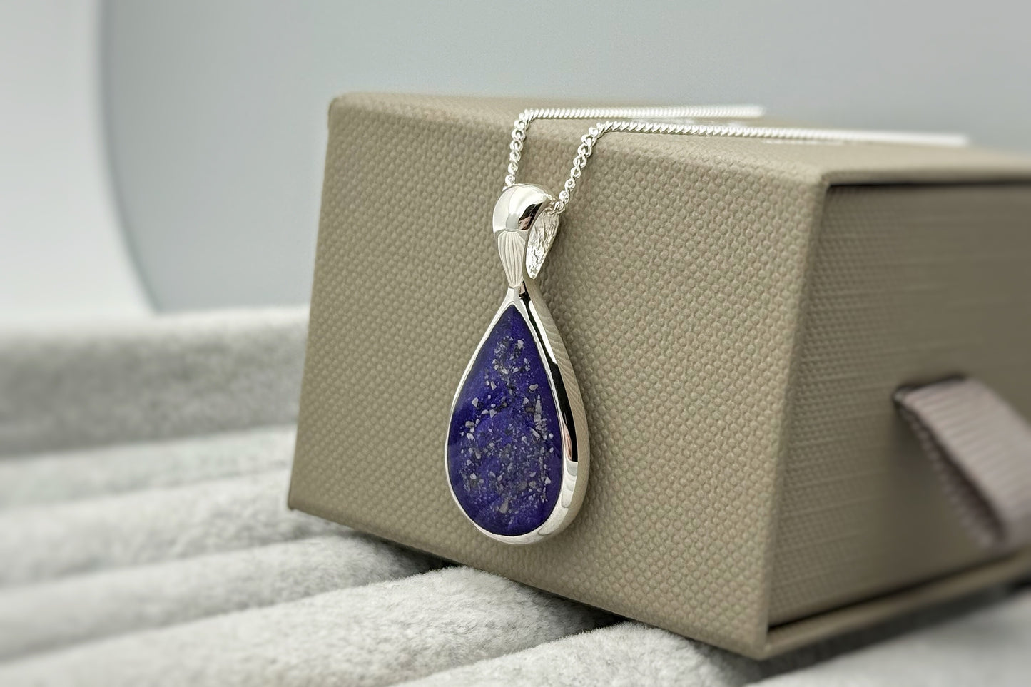 925 Silver Large Teardrop Pendant