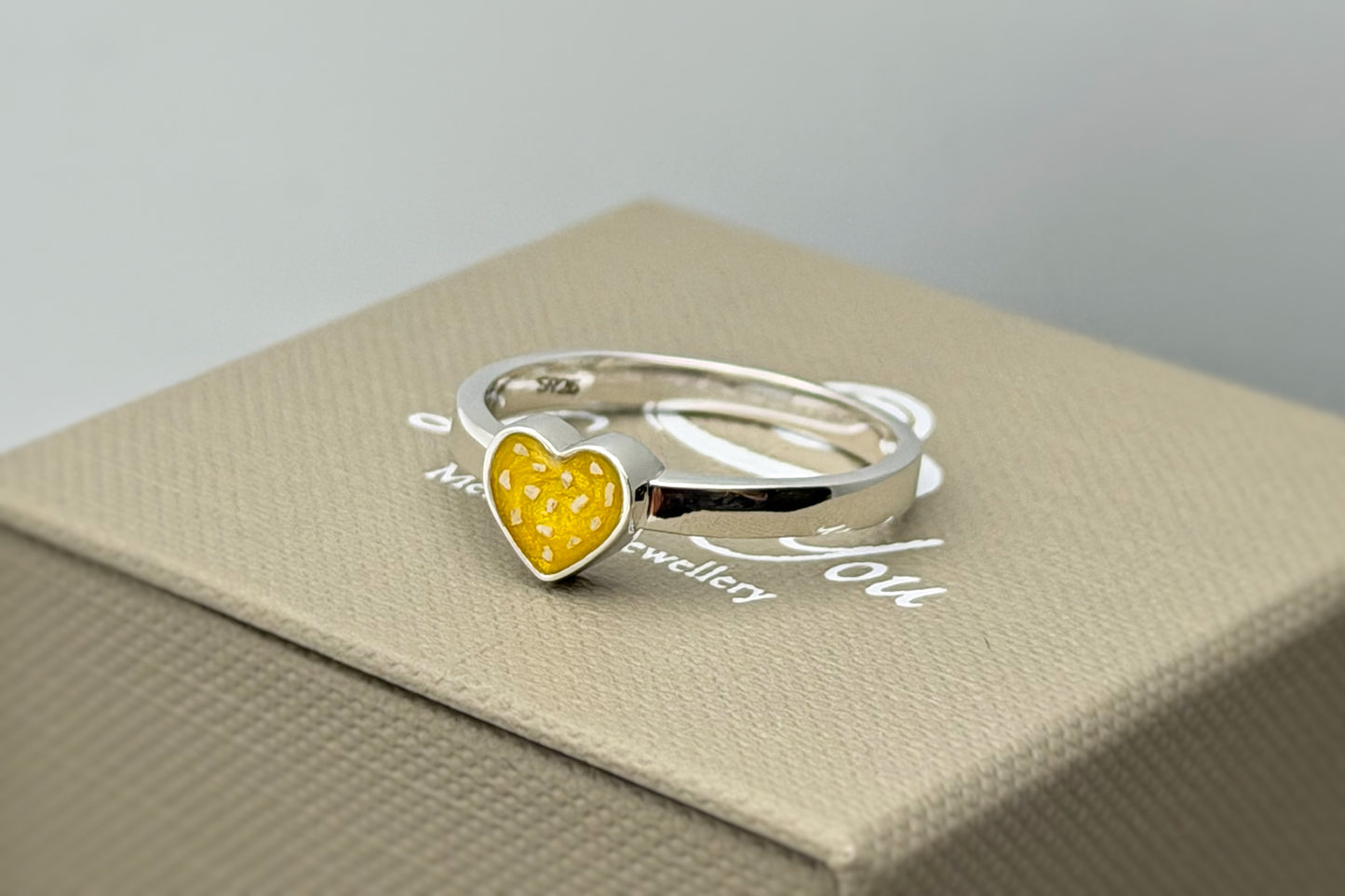 925 Silver Simple Heart Ring