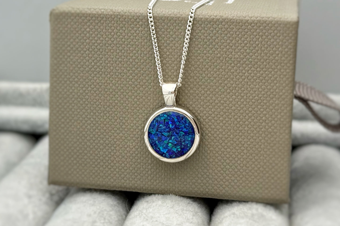 925 Silver Simple 12mm Round Thick Trim Pendant