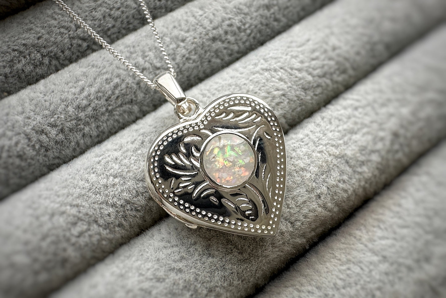 925 Silver Heart Design Locket Pendant