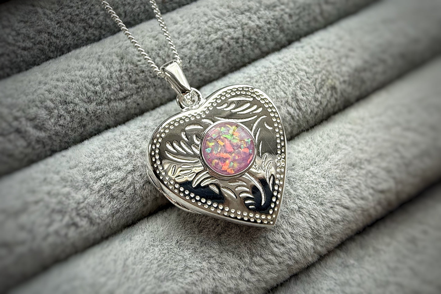 925 Silver Heart Design Locket Pendant