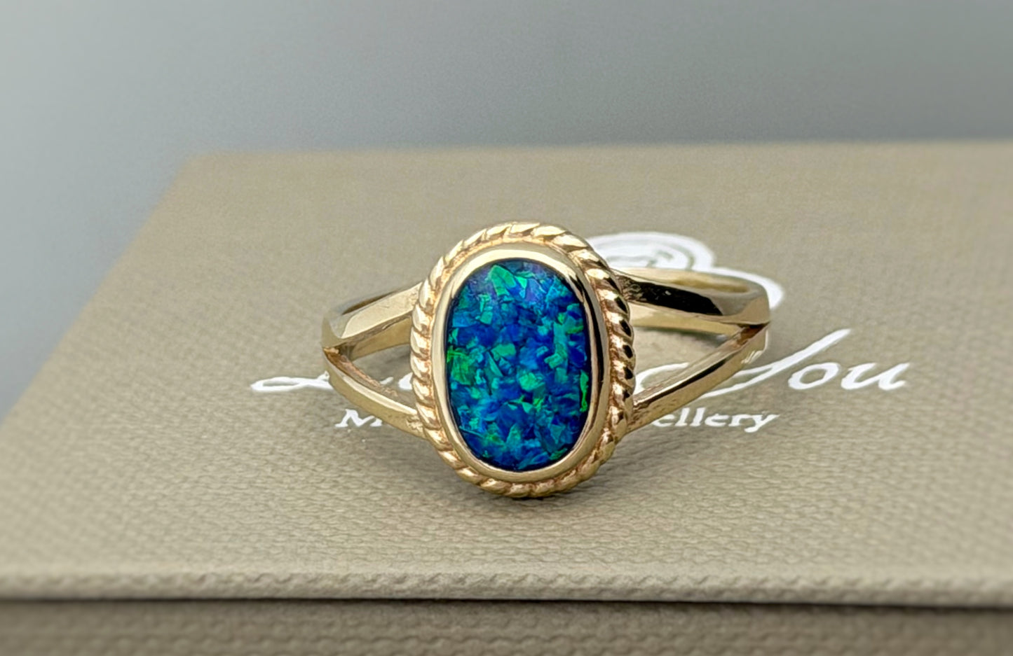 925 Silver Rope Edged Oval Ring