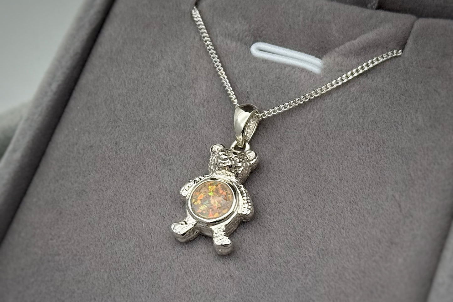 925 Silver Teddy Bear Pendant