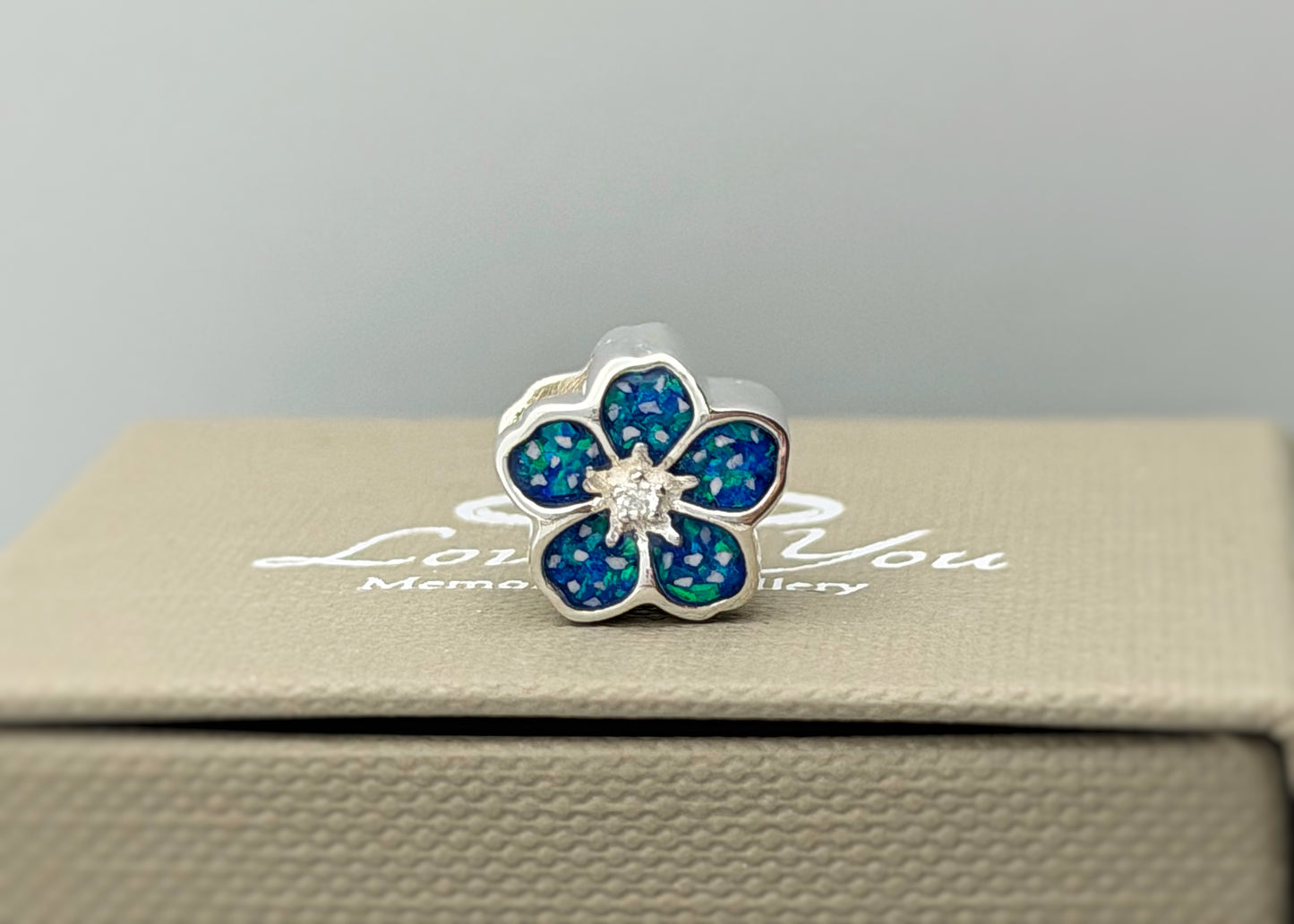 925 Silver Forget-Me-Not Charm