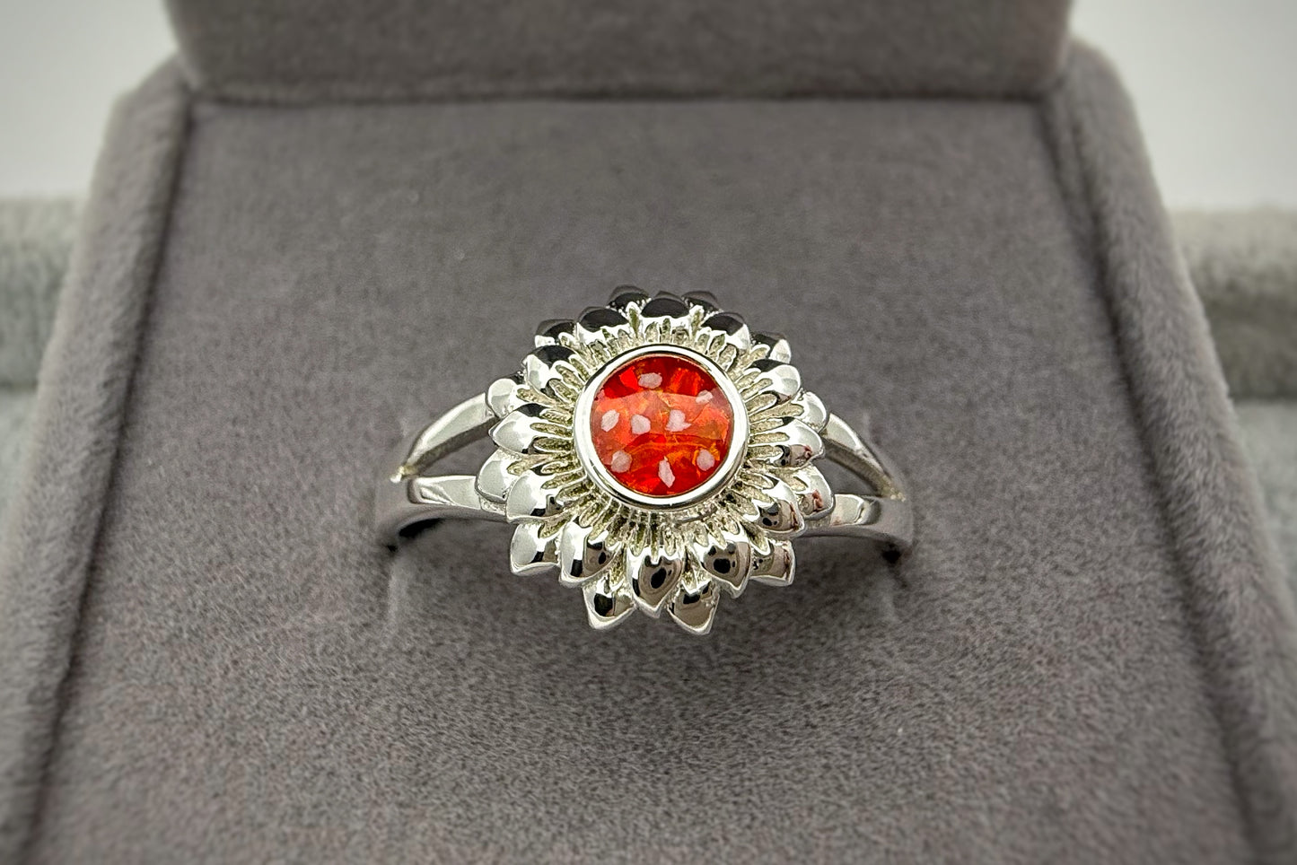 925 Silver Sunflower Ring