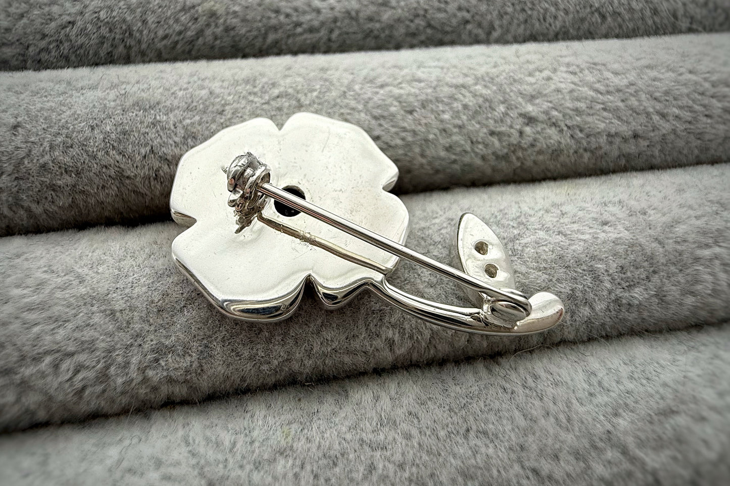 925 Silver Exclusive Poppy Brooch