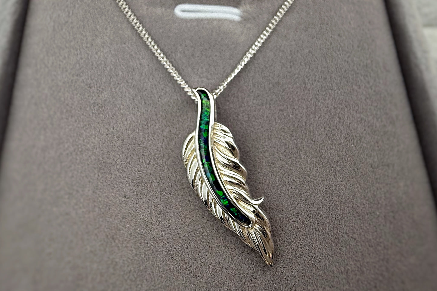 925 Silver Feather Pendant