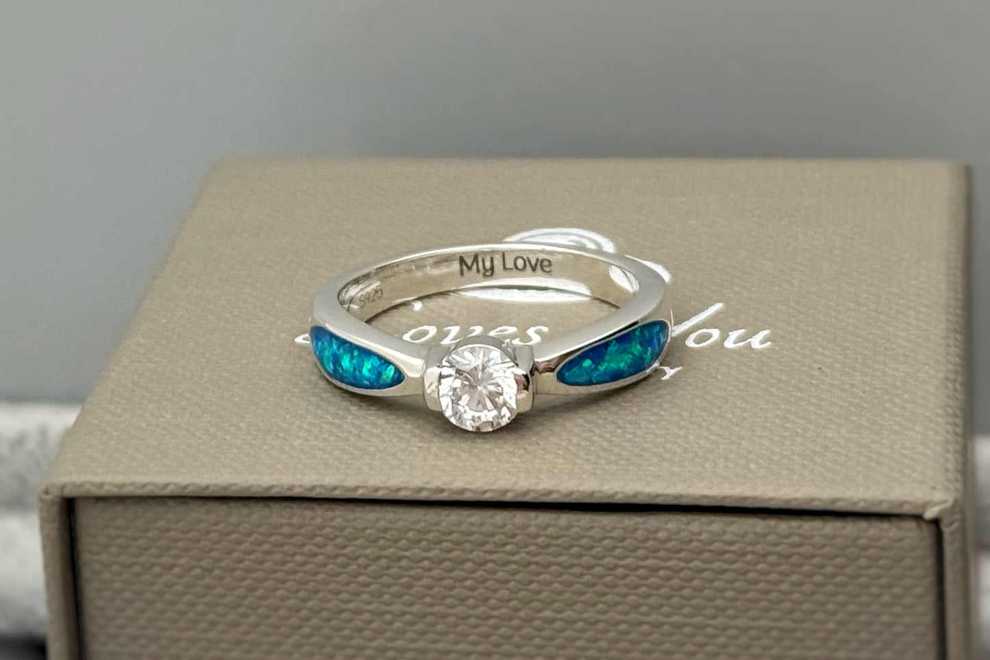 925 Silver Round Solitaire Ring