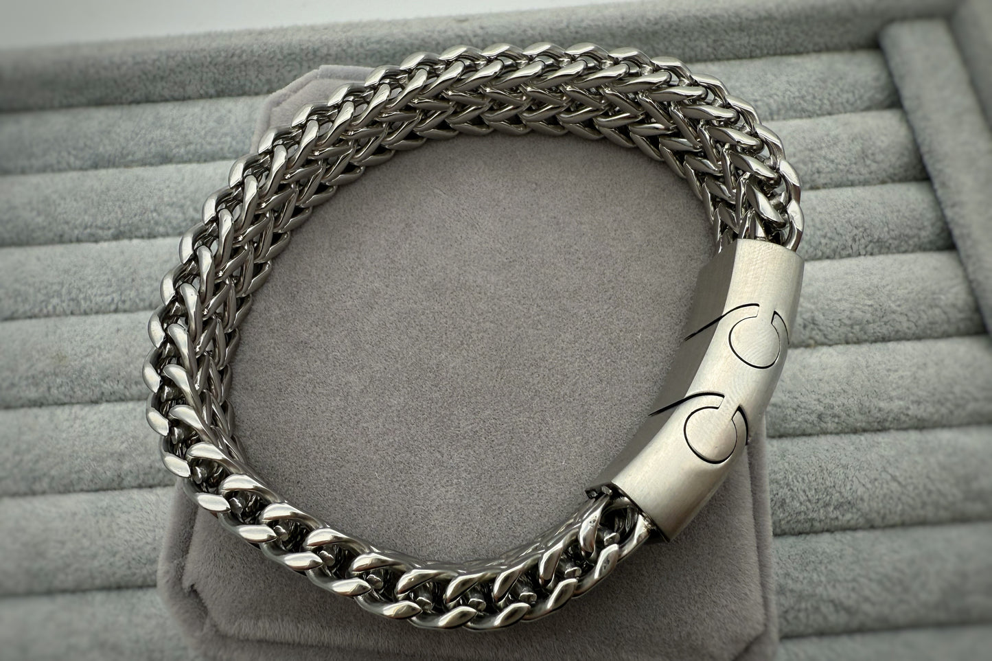 Stainless Steel Men’s Chunky Link Chain Bracelet