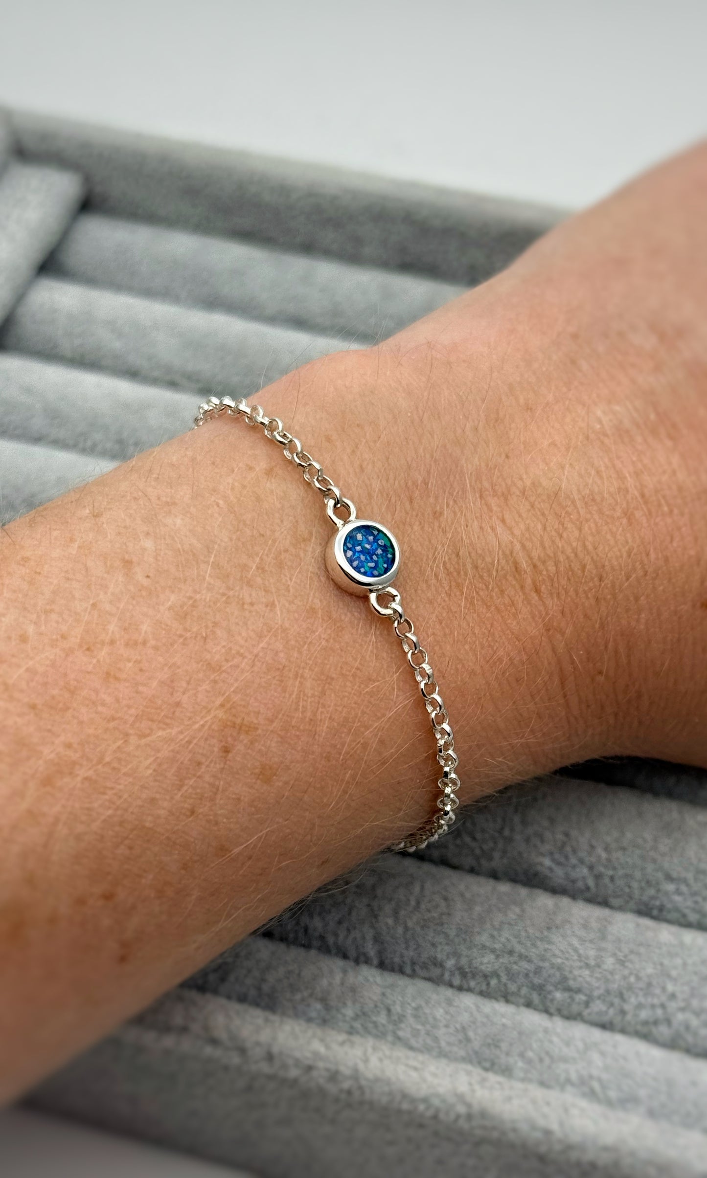 925 Silver Adjustable Belcher Chain Round Bracelet