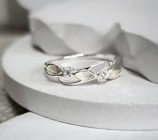 925 Silver Three Stone Eternity Ring