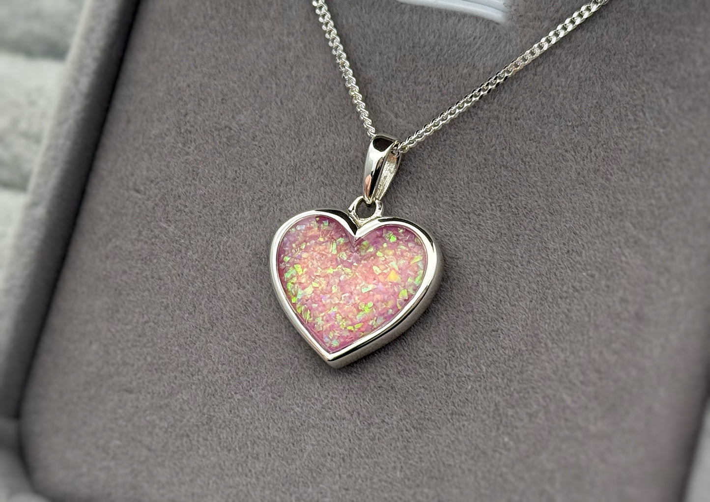 925 Silver Simple 16mm Heart Thick Trim Pendant