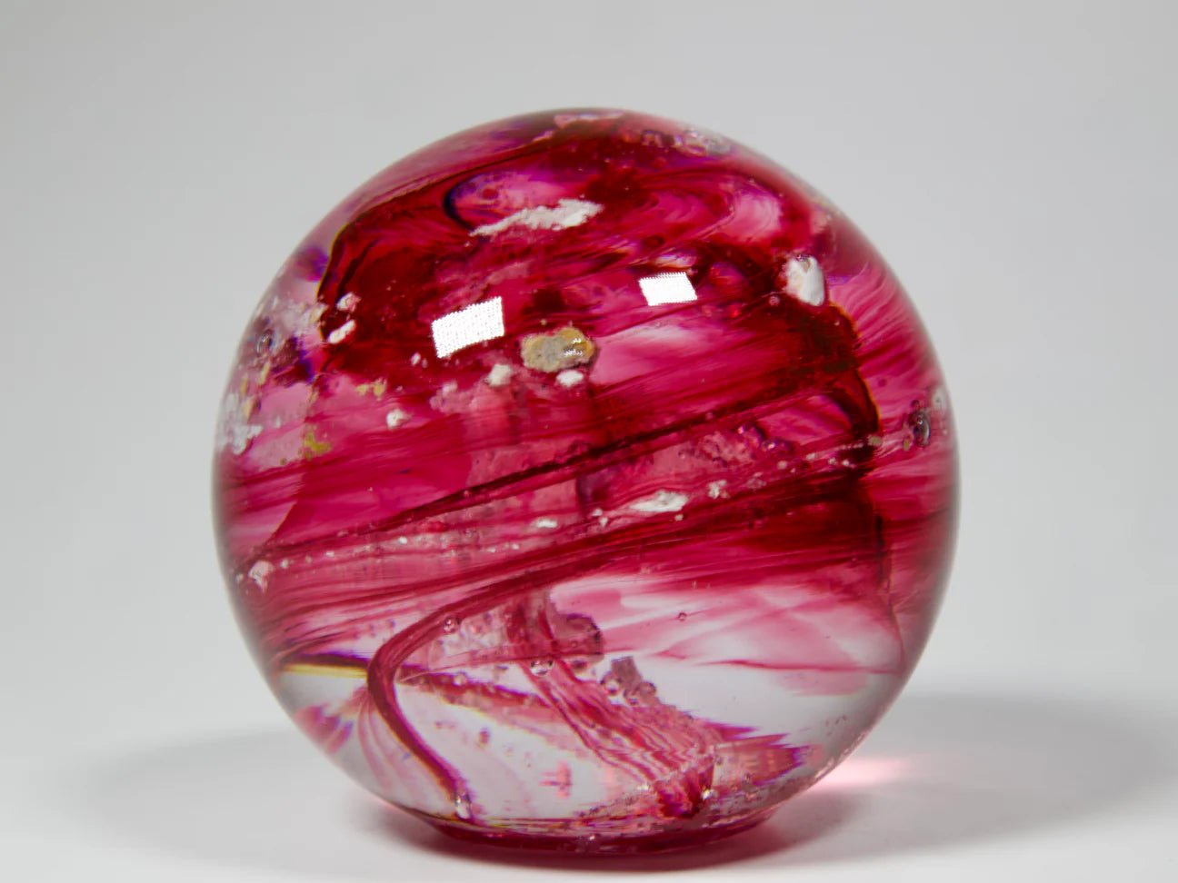 Crystal Glass Ashes Spherical Paperweight