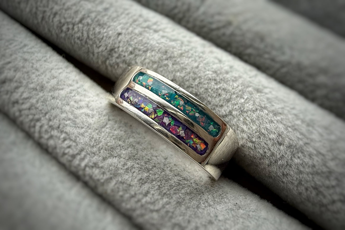Gents Two Channel Band Ring