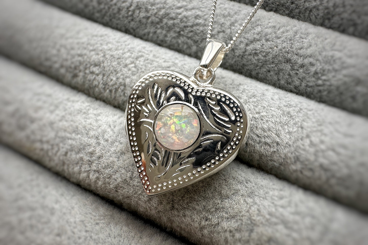 925 Silver Heart Design Locket Pendant