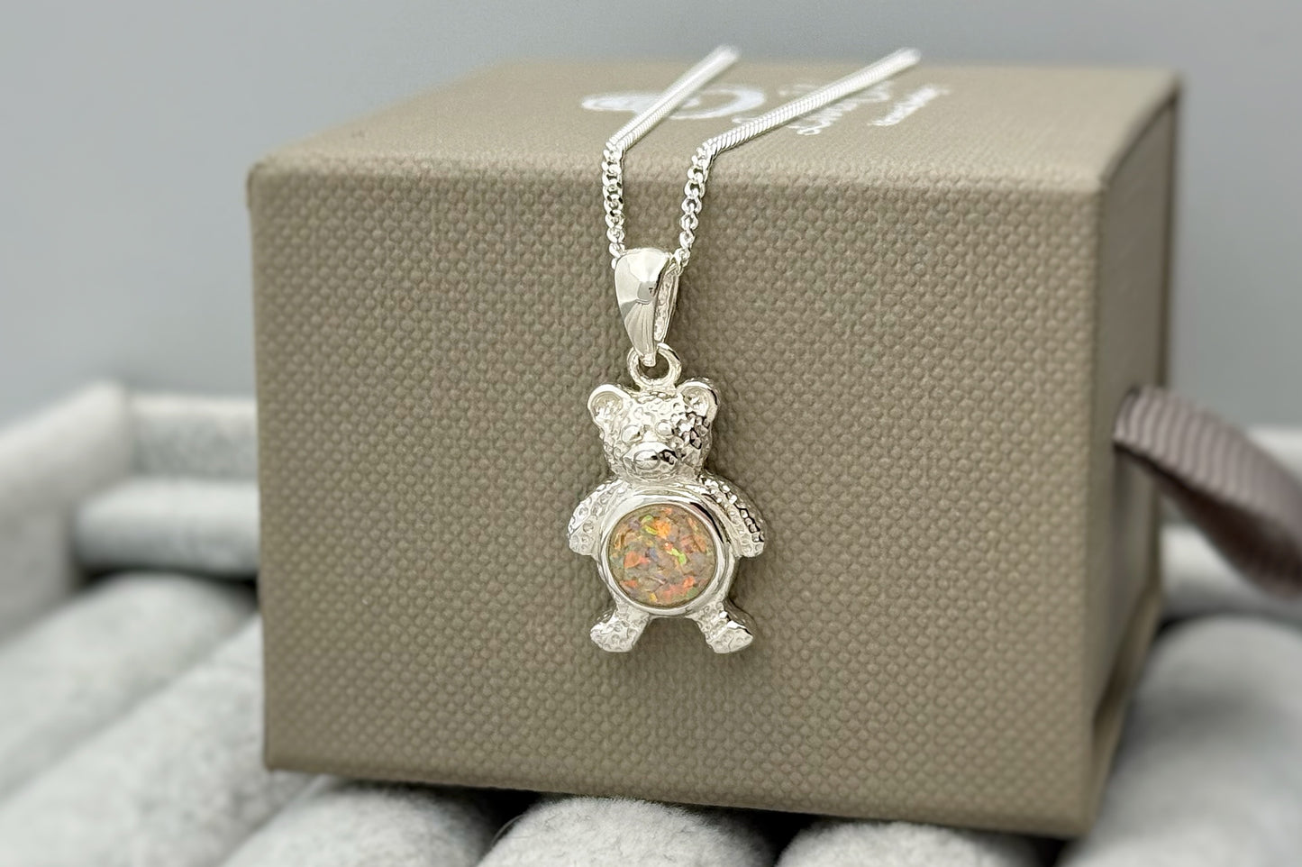 925 Silver Teddy Bear Pendant