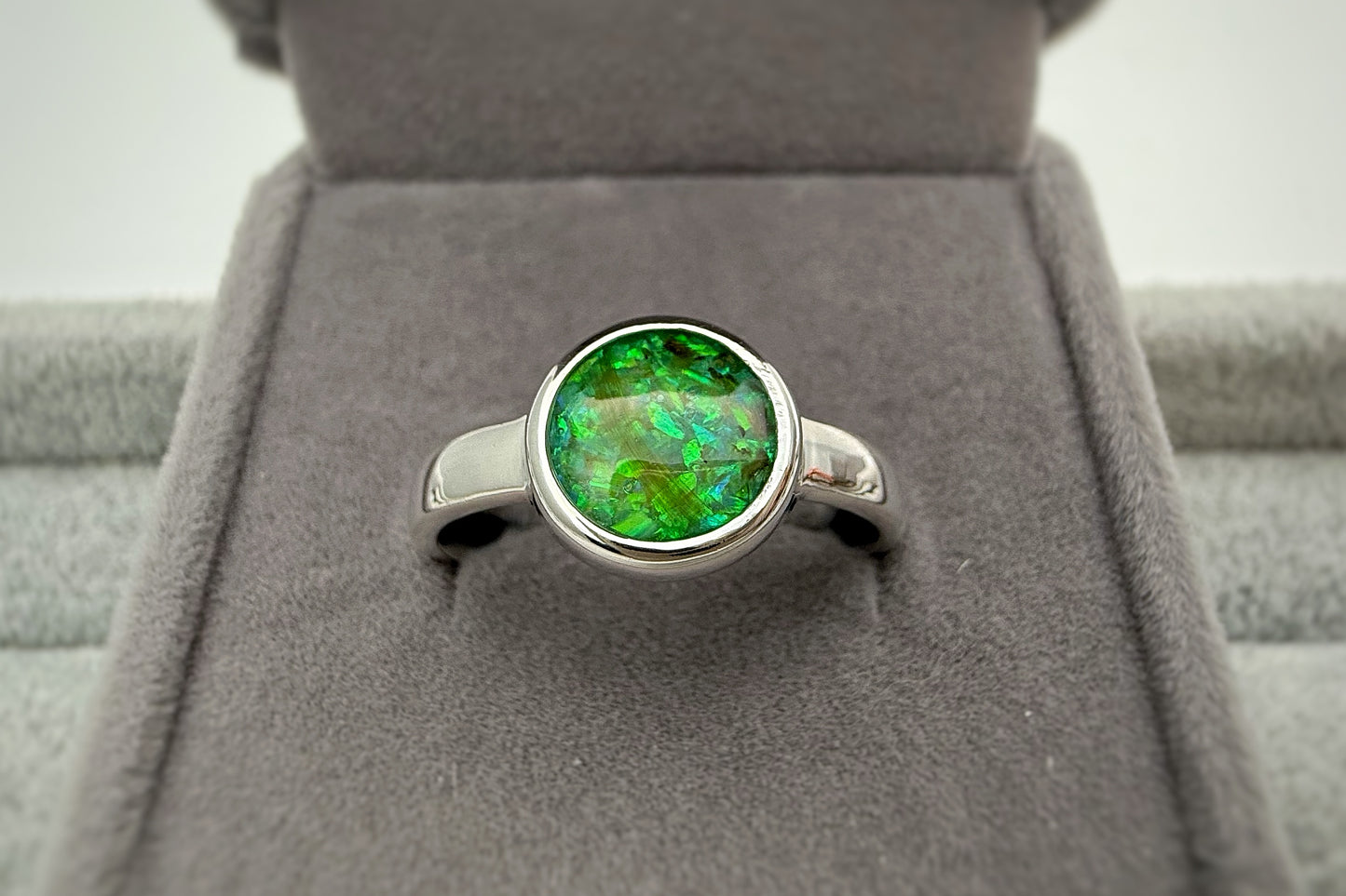 925 Silver 10mm Round Thick Trim Ring