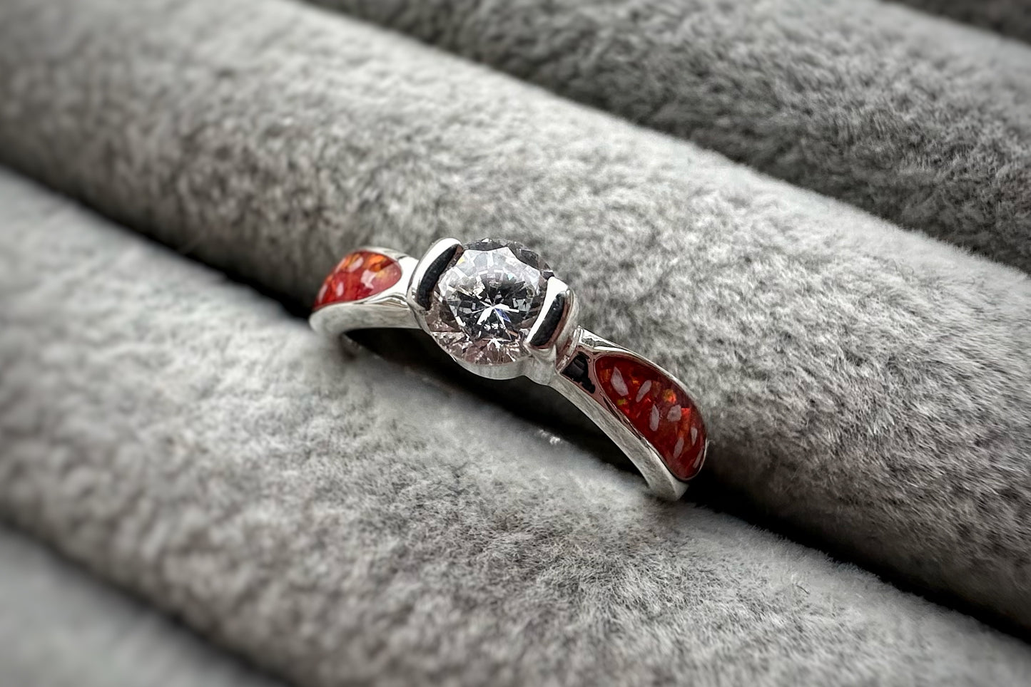 925 Silver Round Solitaire Ring