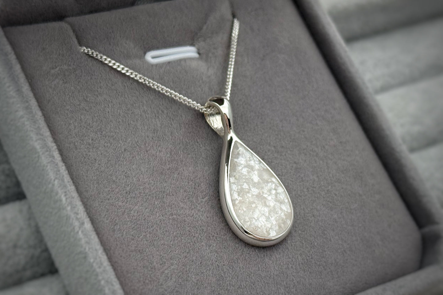 925 Silver Large Teardrop Pendant