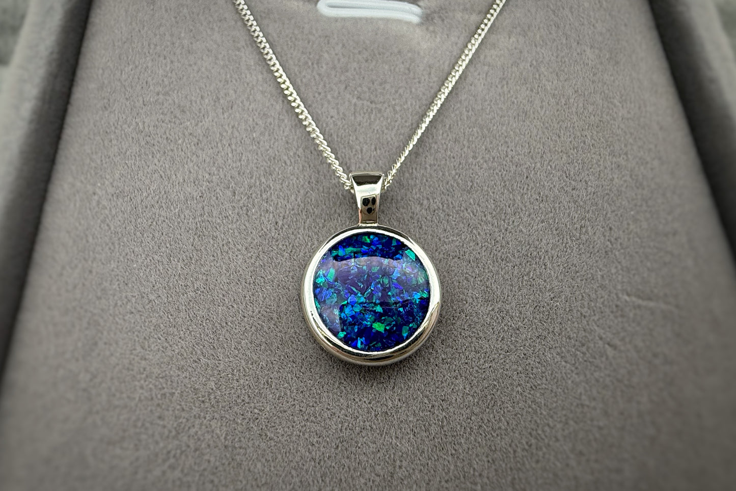 925 Silver Simple 12mm Round Thick Trim Pendant