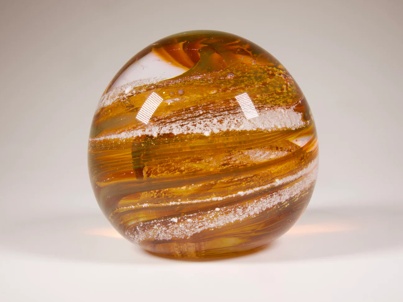 Crystal Glass Ashes Spherical Paperweight