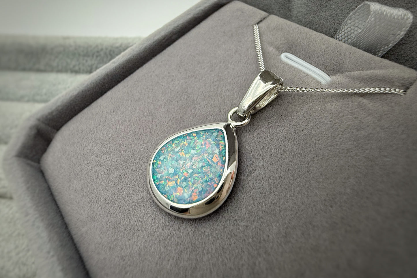 925 Silver Rounded Teardrop Pendant