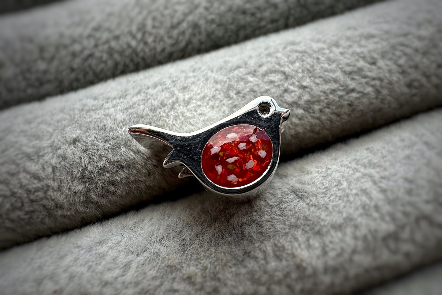 925 Silver Robin Charm