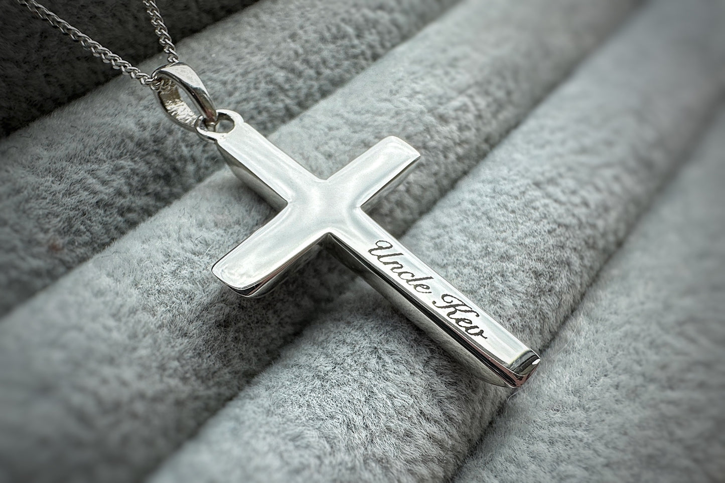 925 Silver Gents/Unisex 3D Cross Pendant