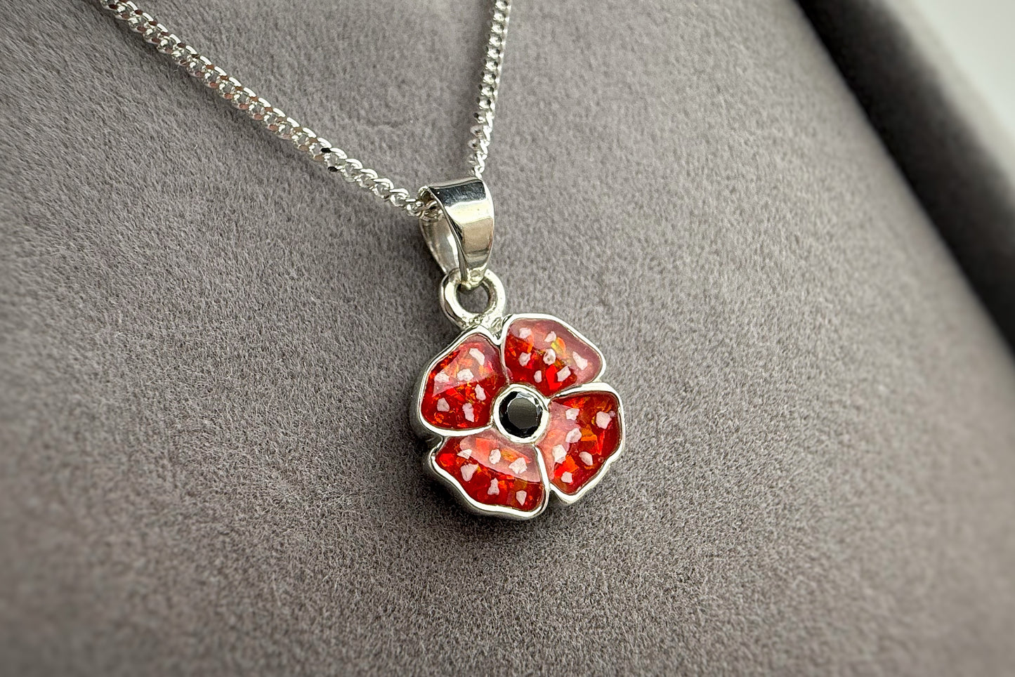 925 Silver Exclusive Poppy Pendant