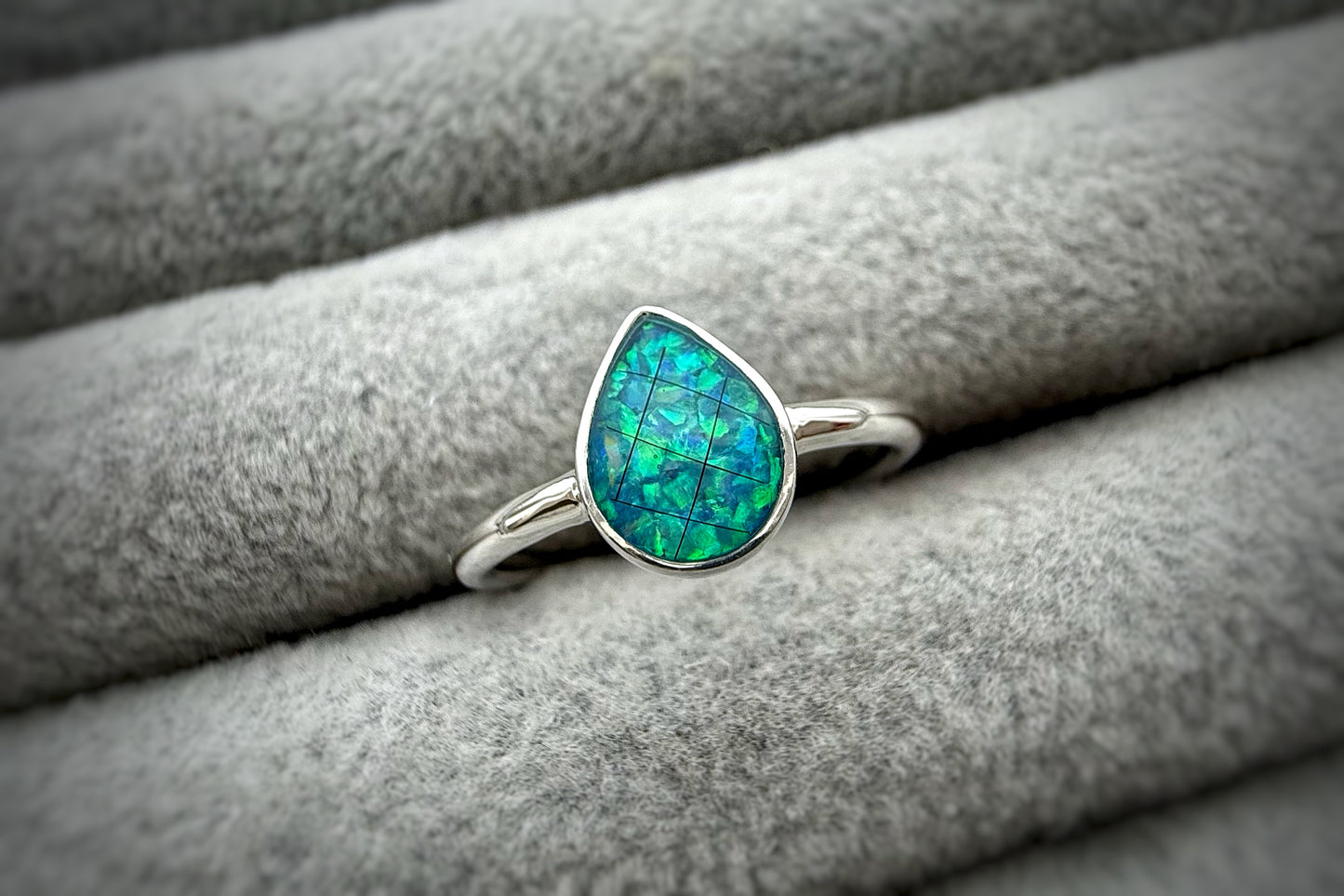 925 Silver Simple Teardrop Ring