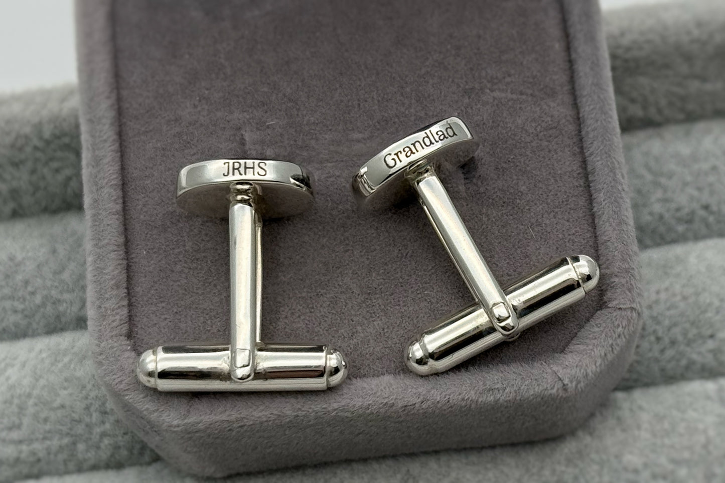 925 Silver Gent’s Round Cufflinks