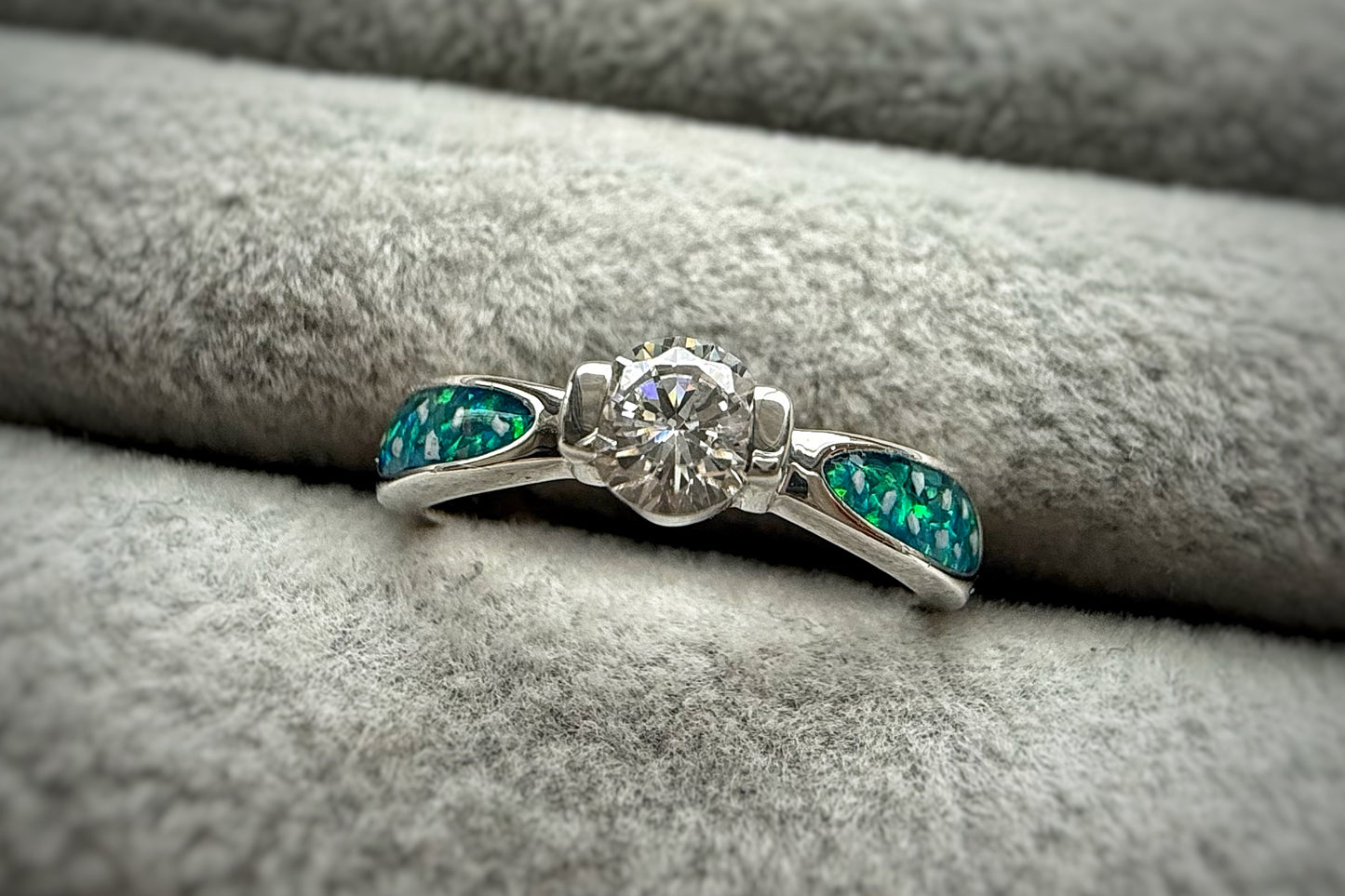 925 Silver Round Solitaire Ring