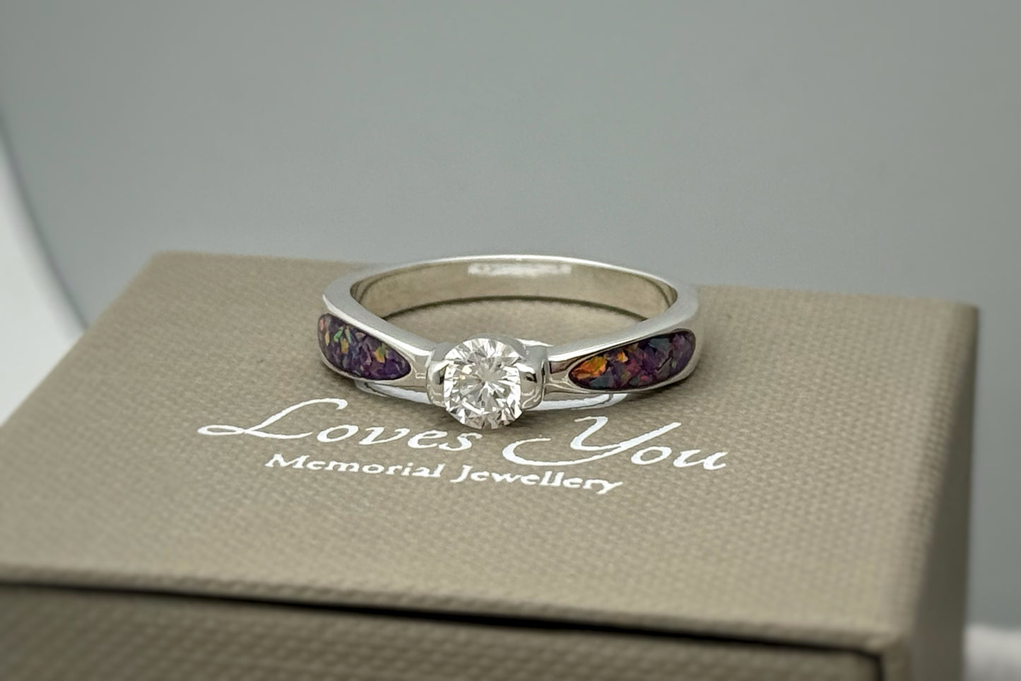925 Silver Round Solitaire Ring