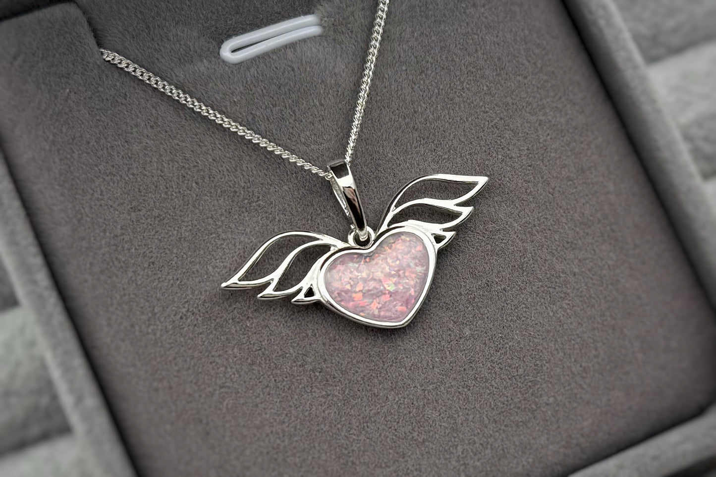 925 Silver Winged Heart Pendant