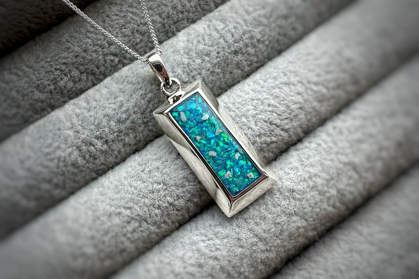 925 Silver Gent’s 3D Gold Bar Style Pendant