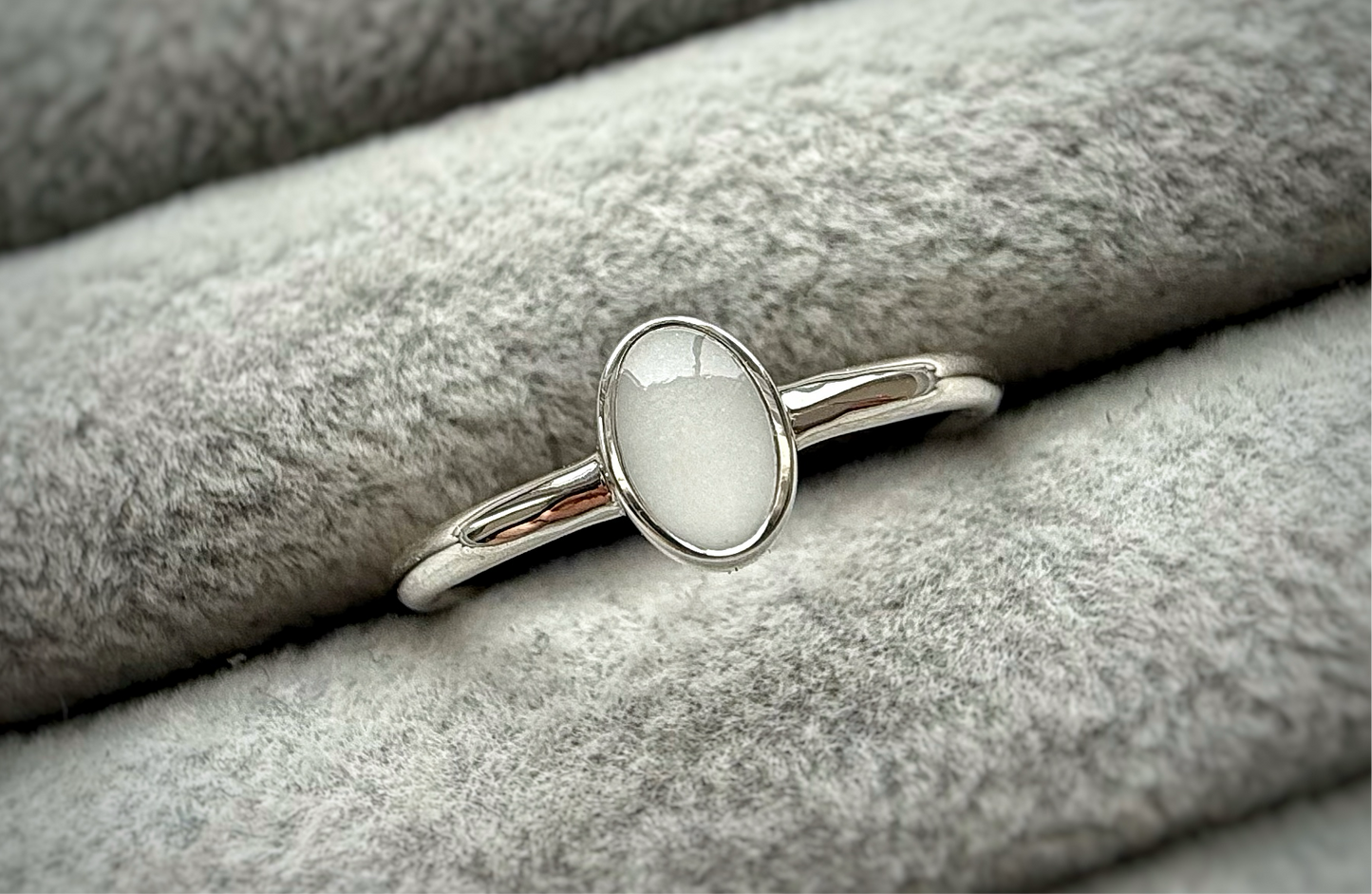 925 Silver Simple Oval Ring