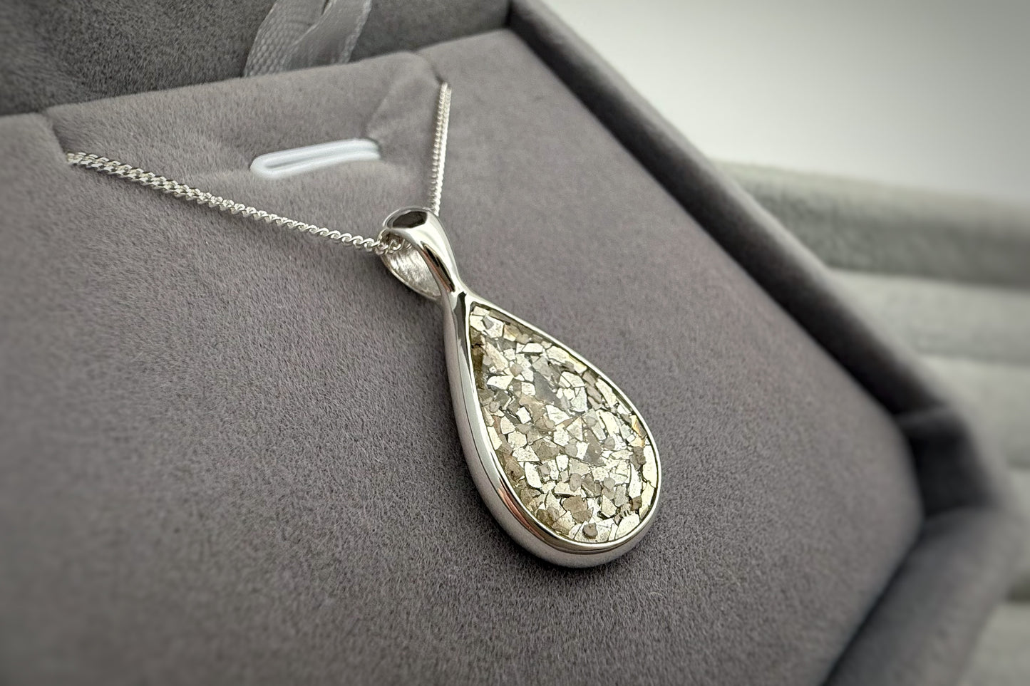 925 Silver Large Teardrop Pendant