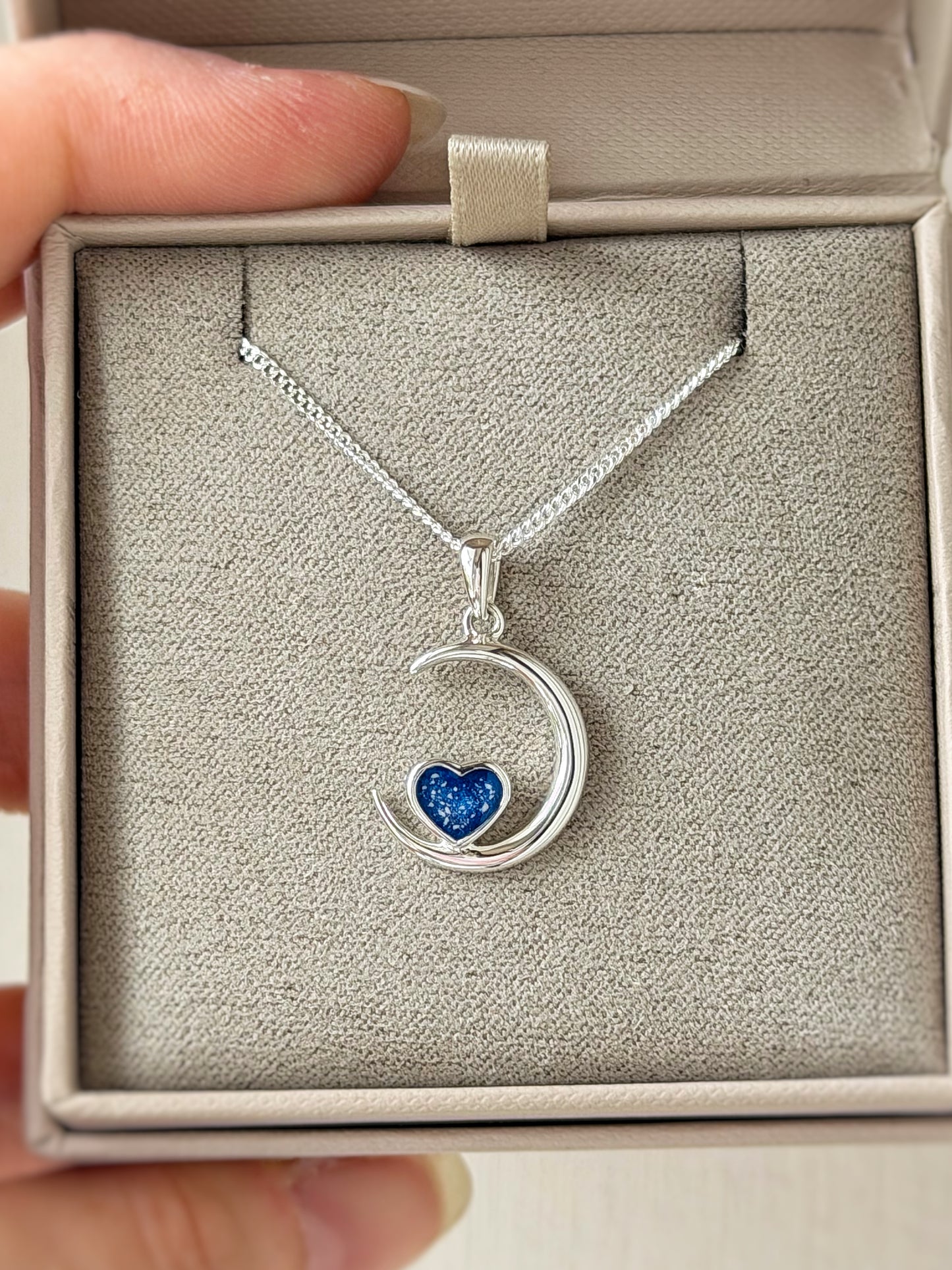 925 Silver Crescent Moon Pendant