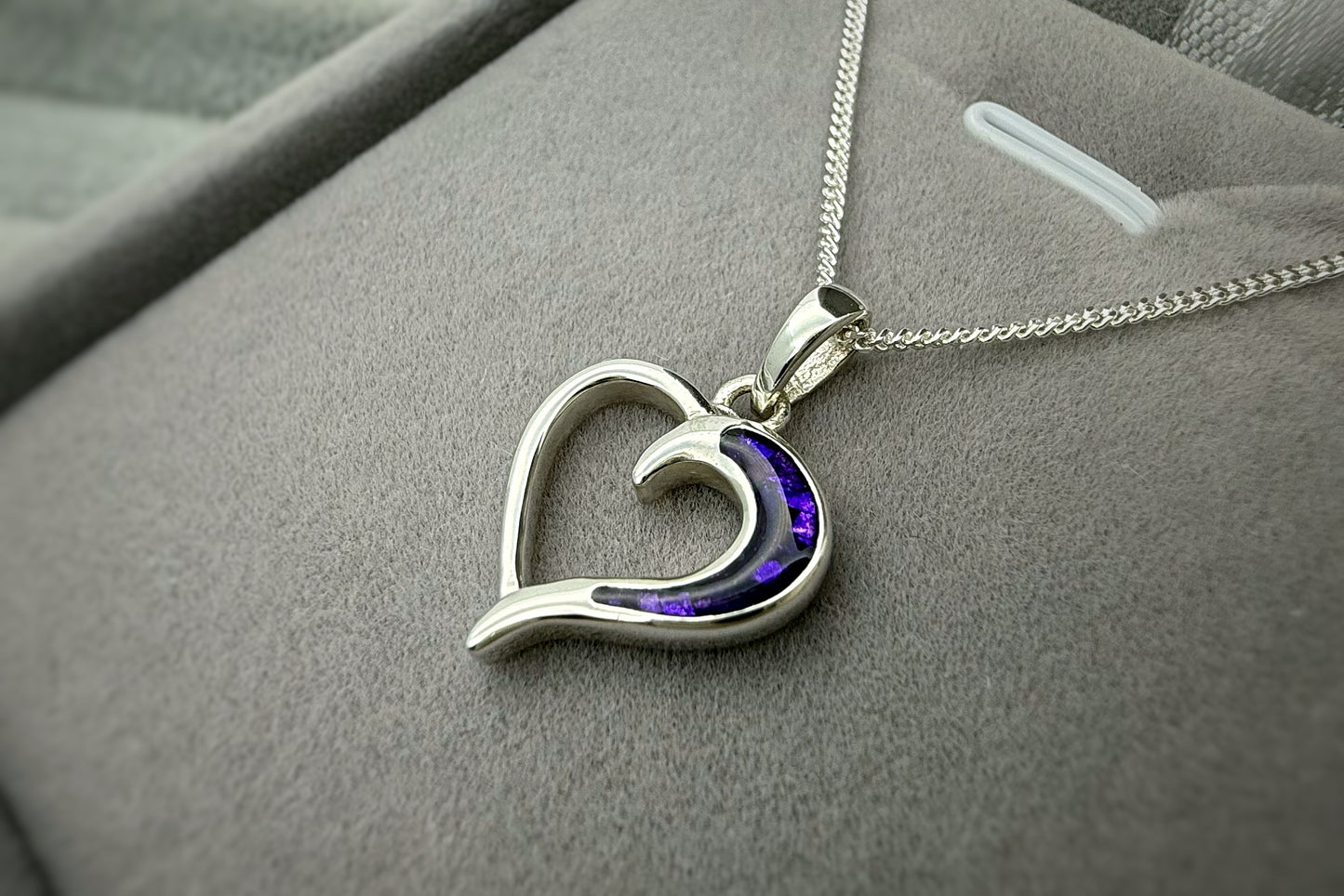925 Silver Hollow Heart Pendant