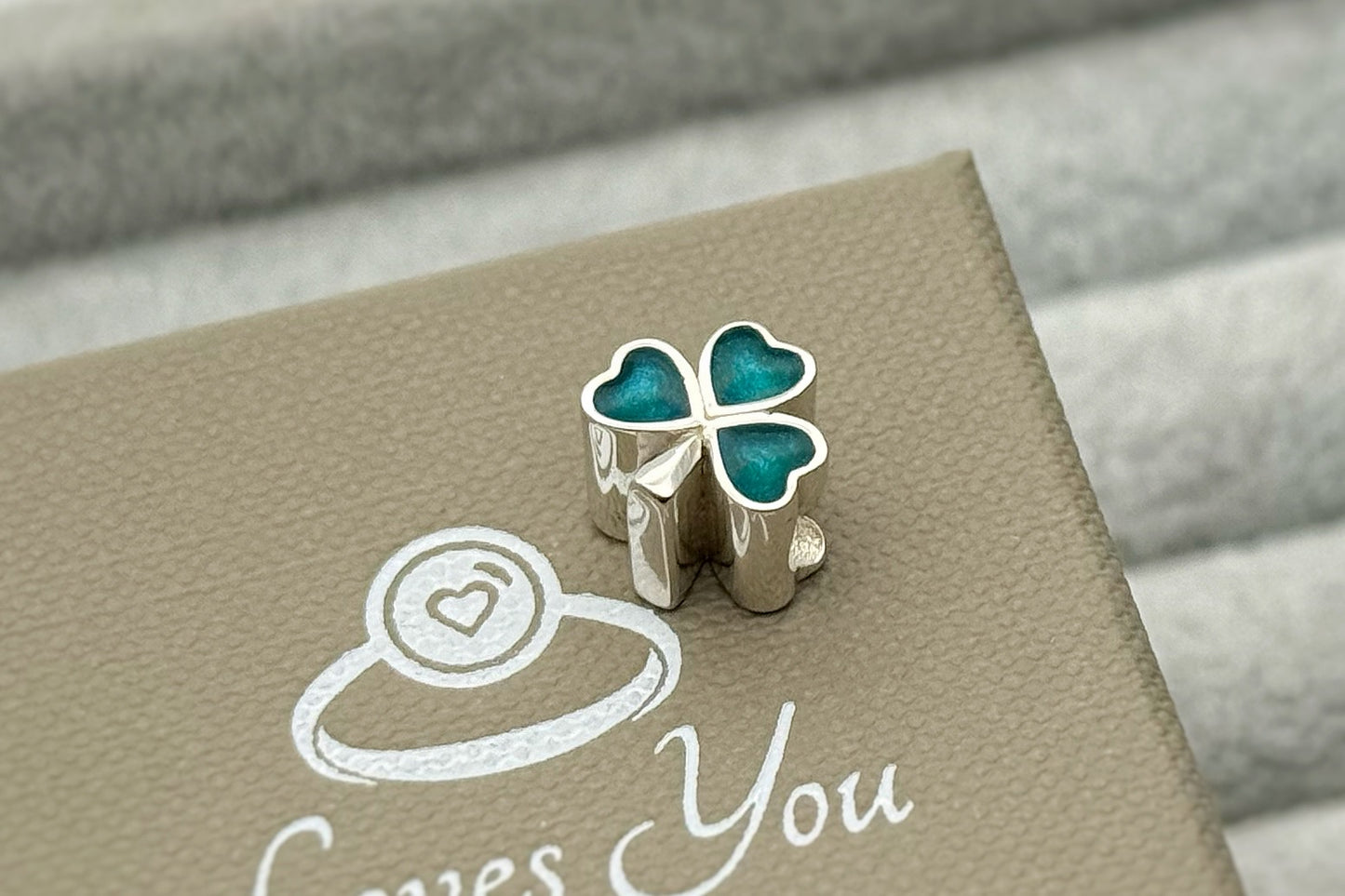 925 Silver Three Leaf Clover Charm