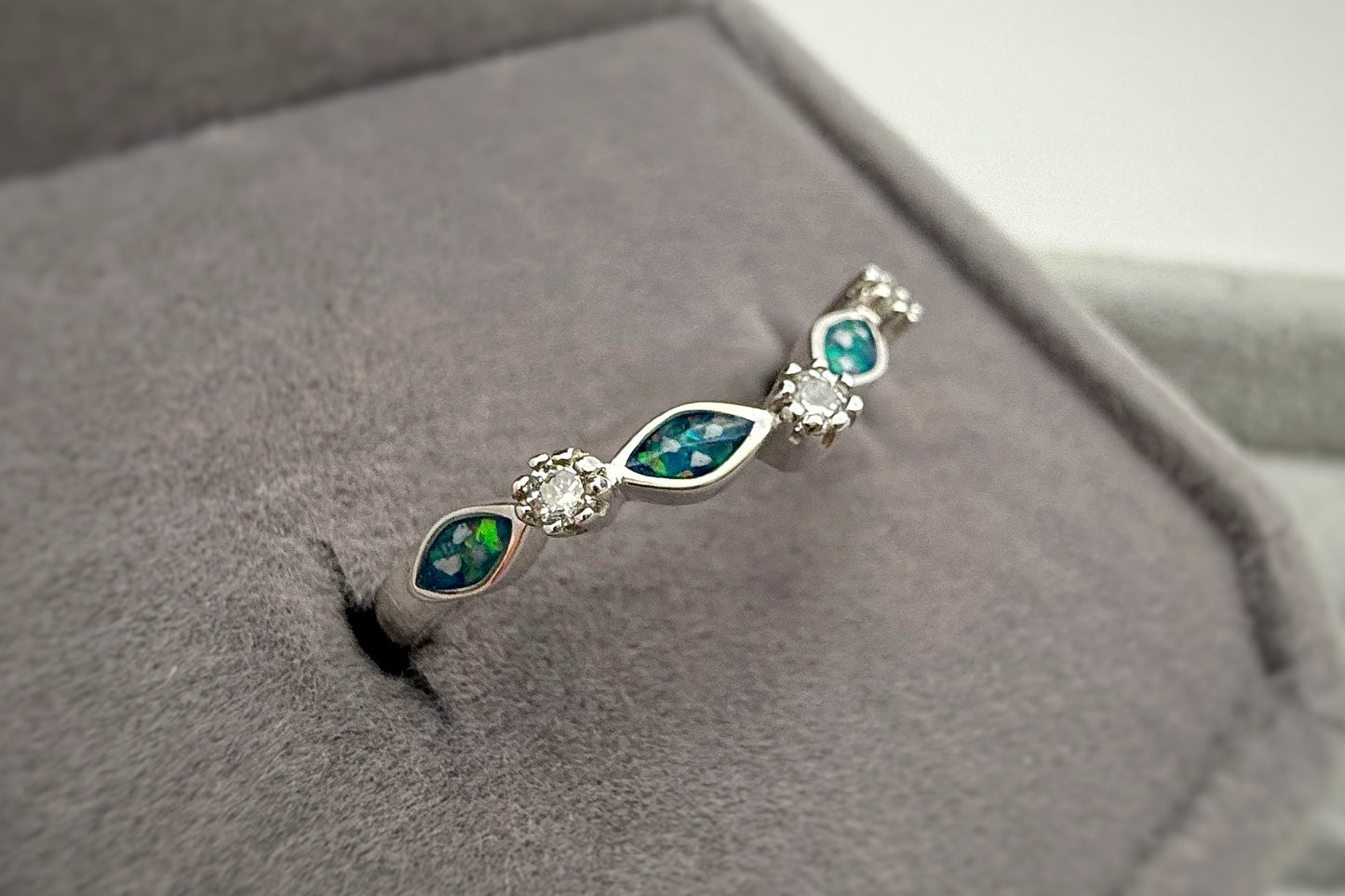 925 Silver Wishbone Marquise Ring