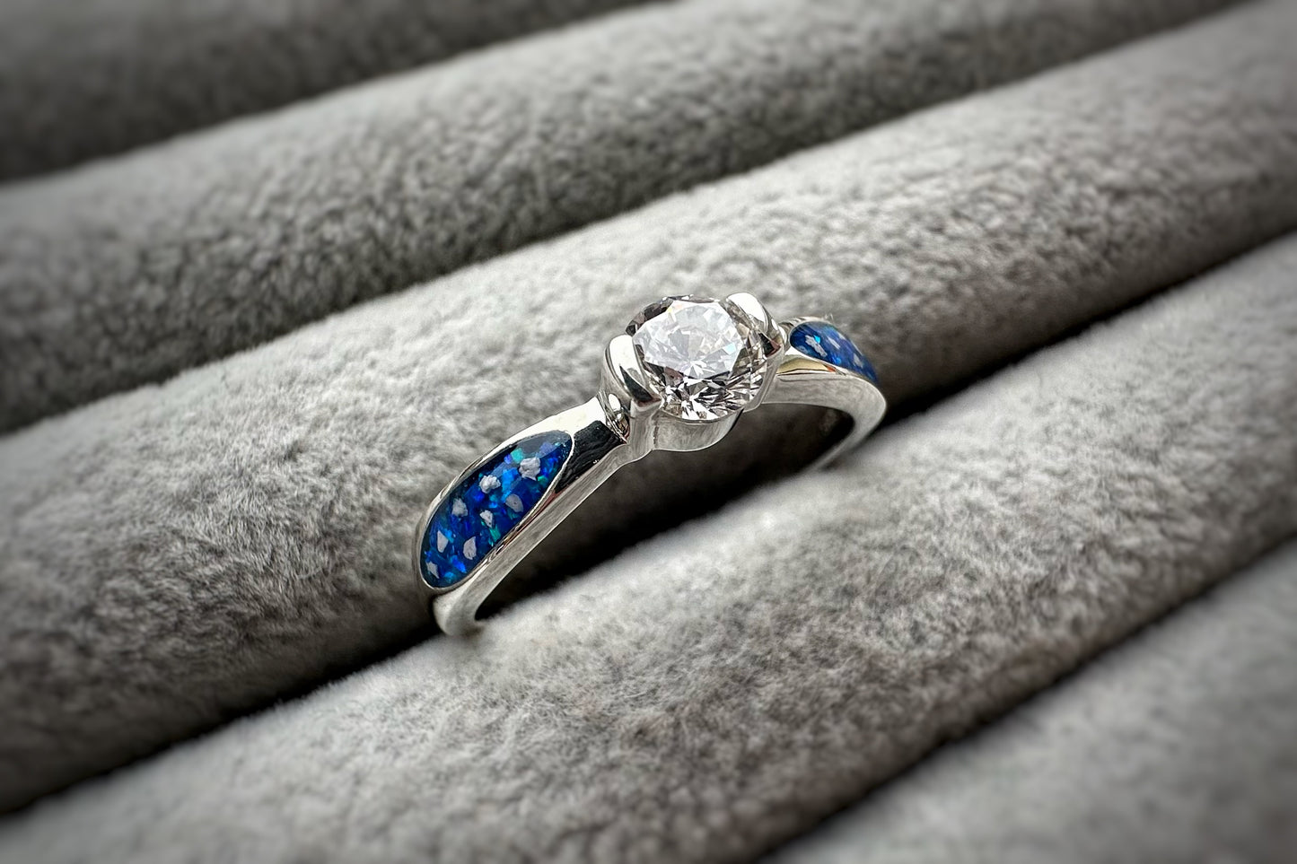 925 Silver Round Solitaire Ring