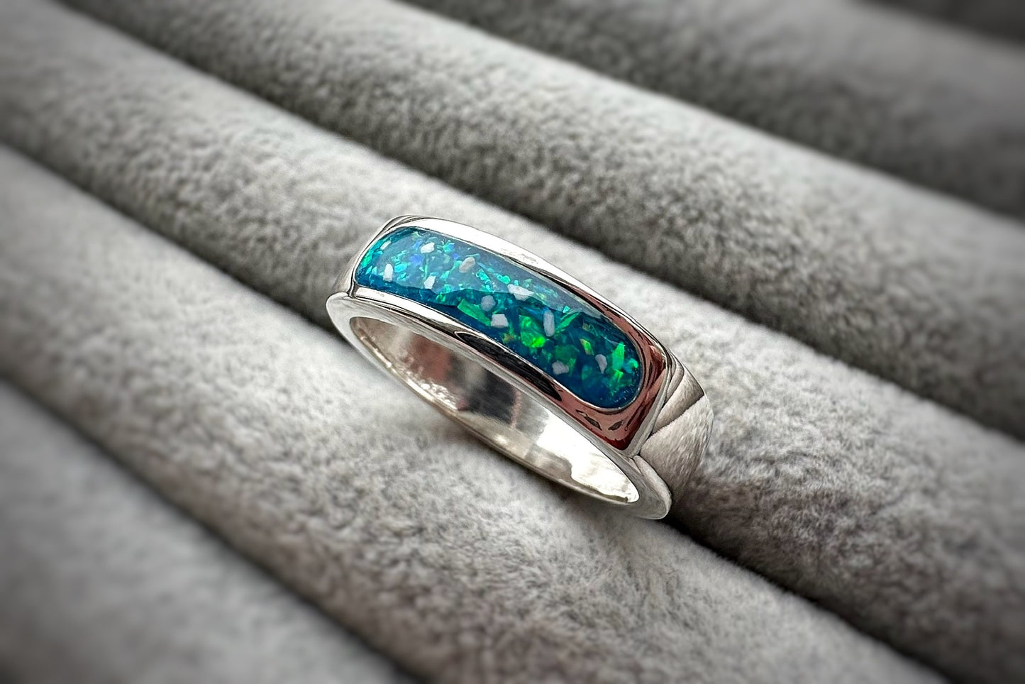 925 Silver Unisex 6mm Channel Band Ring