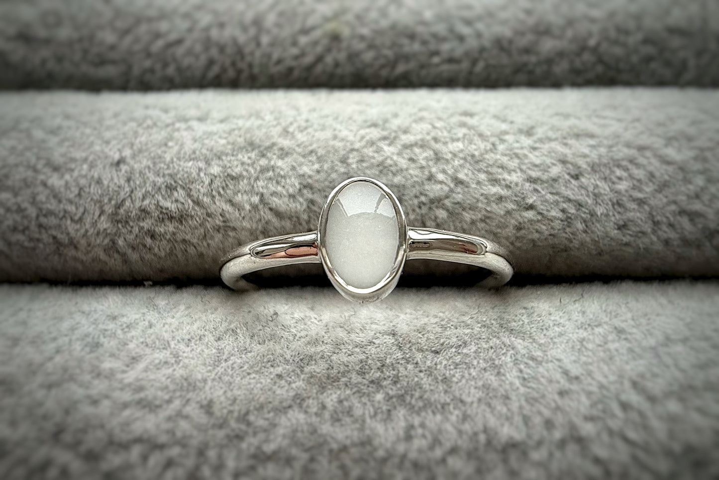 925 Silver Simple Oval Ring