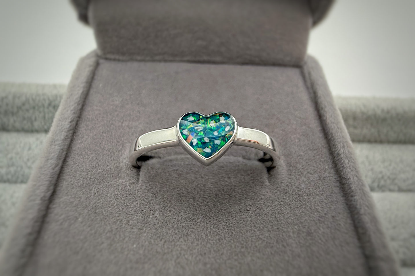 925 Silver Simple Heart Ring