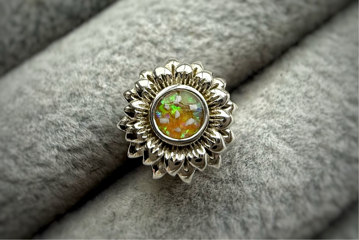 925 Silver Sunflower Charm