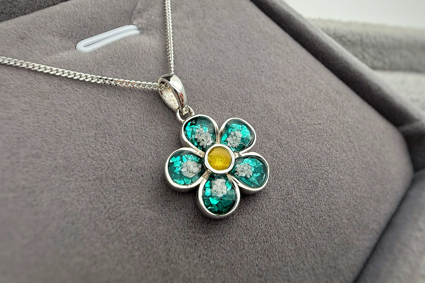 925 Silver Forget-Me-Not Pendant