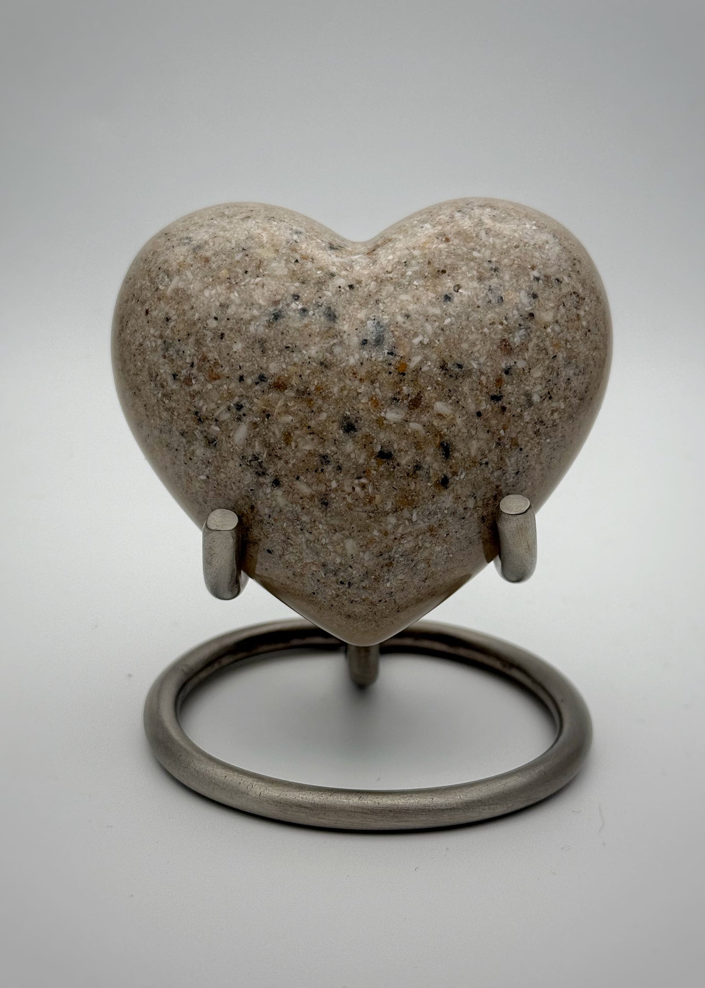 Large Ashes Display Heart with Stand