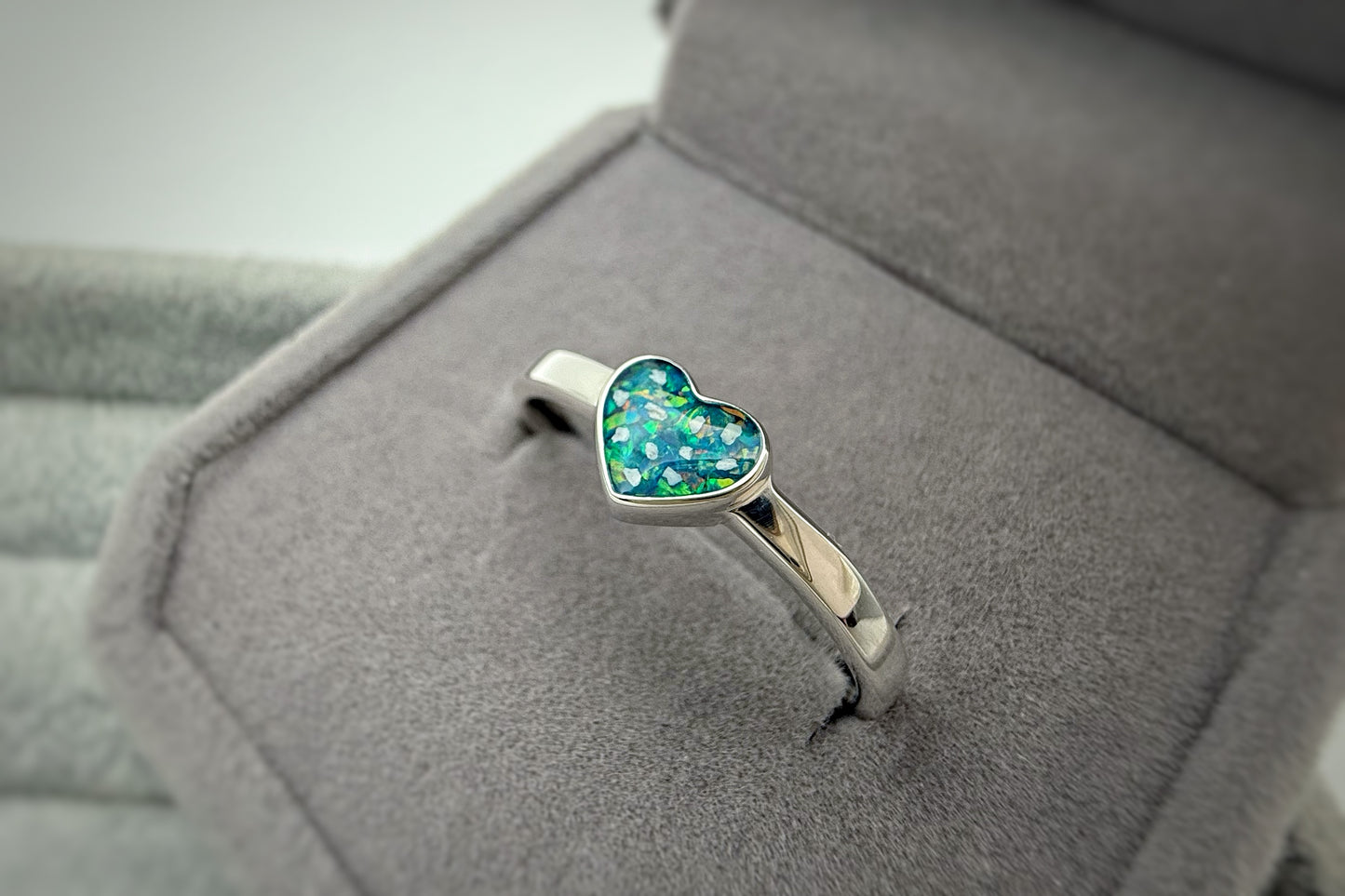 925 Silver Simple Heart Ring