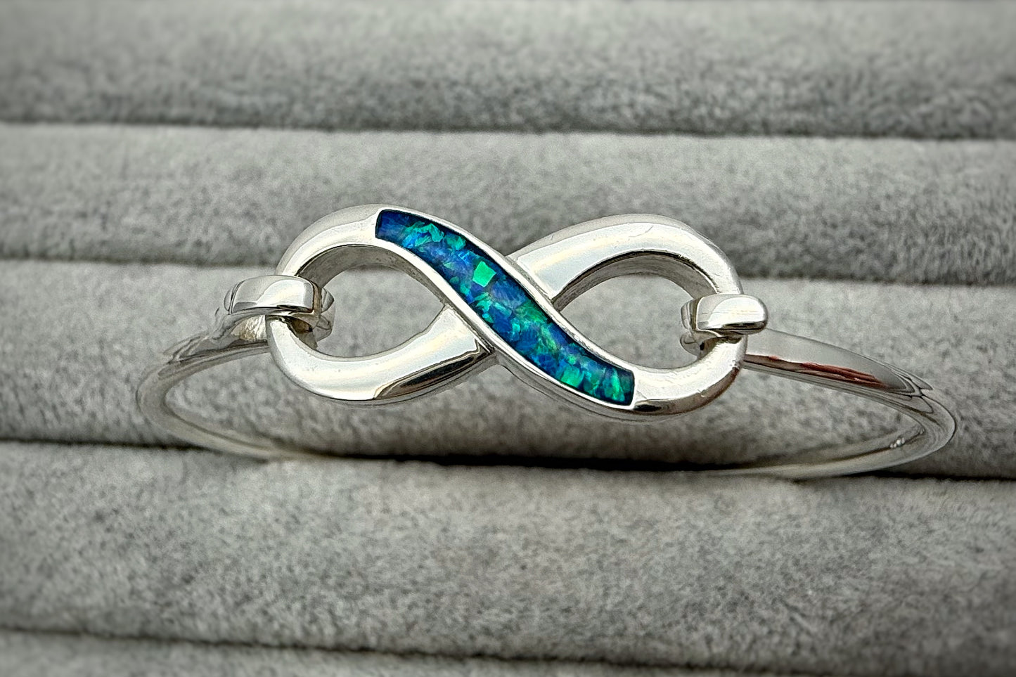 925 Silver Infinity Bangle